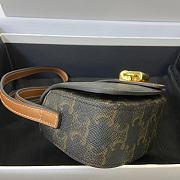 Celine Tabou Clutch On Strap Triomphe Canvas 10I593DQ1 18x8x5cm  - 5