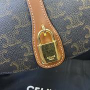 Celine Tabou Clutch On Strap Triomphe Canvas 10I593DQ1 18x8x5cm  - 2