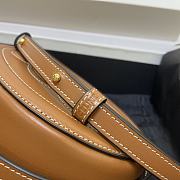 Celine Crossbody Oval Purse Triomphe Tan 10I703DPQ 16x12.5x4cm - 6