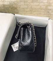 Chanel Mini CF Flap Bag In Smooth Leather Black AS2326 20cm - 6