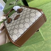 Gucci Mini Tote Bag Interlocking G Brown 671623 16x20x7cm - 3
