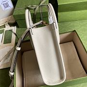 Gucci Mini Tote Bag Interlocking G White 671623 16x20x7cm - 5
