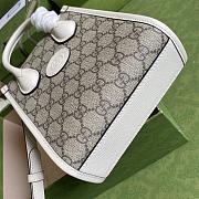 Gucci Mini Tote Bag Interlocking G White 671623 16x20x7cm - 3
