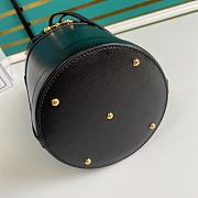 Gucci Small Horsebit 1955 Bucket Bag Leather Black 637115 14x16x14cm - 4