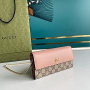 Gucci GG Marmont Chain Wallet Pink 546585 19x10x3.5cm - 6