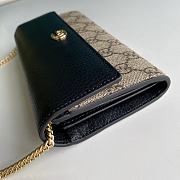 Gucci GG Marmont Chain Wallet Black 546585 19x10x3.5cm - 6