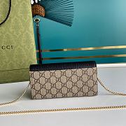 Gucci GG Marmont Chain Wallet Black 546585 19x10x3.5cm - 3