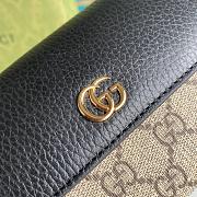 Gucci GG Marmont Chain Wallet Black 546585 19x10x3.5cm - 2