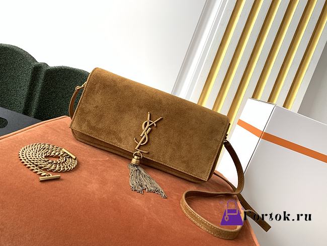Ysl Kate 99 In Suede Brown 6042760 26x13.5x4.5cm - 1
