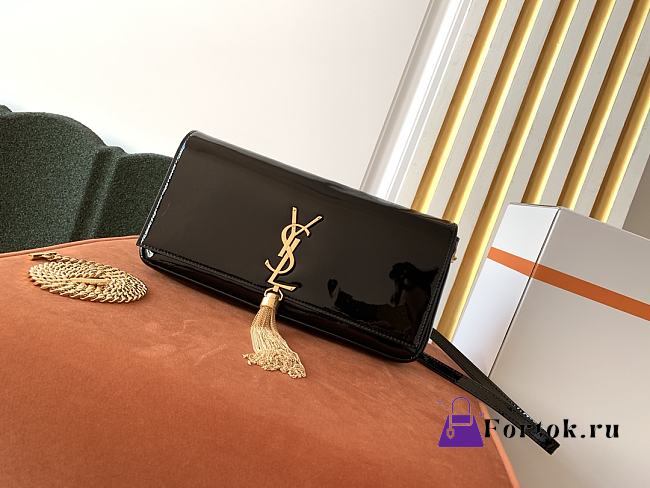 Ysl Kate 99 In Patern Leather Black 6042760 26x13.5x4.5cm - 1