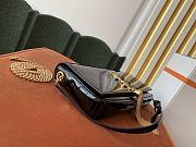 Ysl Kate 99 In Patern Leather Black 6042760 26x13.5x4.5cm - 2