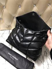 Ysl Medium Puffer Bag Black Metal In Leather 5774751 35x23x13.5cm - 6