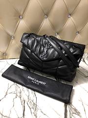 Ysl Medium Puffer Bag Black Metal In Leather 5774751 35x23x13.5cm - 5