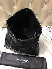 Ysl Medium Puffer Bag Black Metal In Leather 5774751 35x23x13.5cm - 4