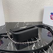 Prada Identity Shoulder Bag Nylon/Leather Black 1BD263 21x16x6.5cm - 3