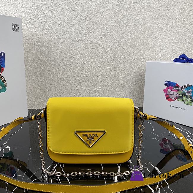 yellow prada bag nylon