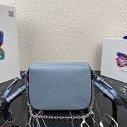 Prada Identity Shoulder Bag Nylon/Leather Blue 1BD263 21x16x6.5cm - 4