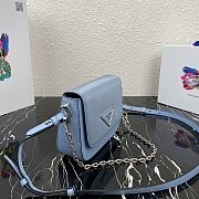 Prada Identity Shoulder Bag Nylon/Leather Blue 1BD263 21x16x6.5cm - 2