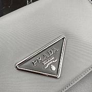 Prada Identity Shoulder Bag Nylon/Leather Gray 1BD263 21x16x6.5cm - 2