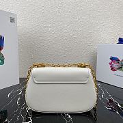 Prada Saffiano Leather Shoulder Bag White 1BD275 22x14x6.5cm - 3