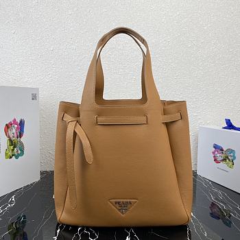 Prada Leather Tote Cognac 1BG339 35x34x16cm