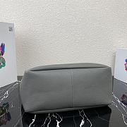 Prada Leather Tote Gray 1BG339 35x34x16cm - 5