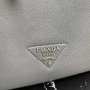 Prada Leather Tote Gray 1BG339 35x34x16cm - 2