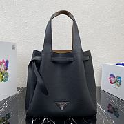 Prada Leather Tote Black 1BG339 35x34x16cm - 1