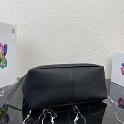 Prada Leather Tote Black 1BG339 35x34x16cm - 5