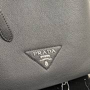 Prada Leather Tote Black 1BG339 35x34x16cm - 3