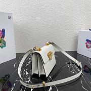 Prada Saffiano Leather Shoulder Bag White 1BD270 20x14x7cm - 4