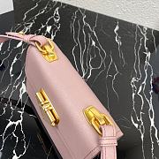 Prada Saffiano Leather Shoulder Bag Pink 1BD270 20x14x7cm - 5