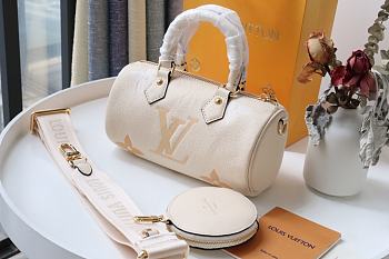 Louis Vuitton Papillon BB Monogram Empreinte Cream M45708 20x10x10cm 