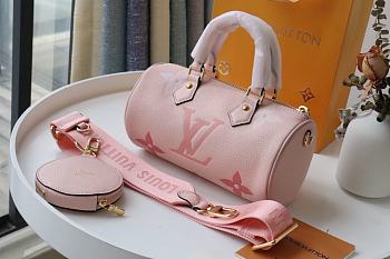 Louis Vuitton Papillon BB Monogram Empreinte Pink M45708 20x10x10cm 