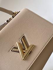 Louis Vuitton Twist One Handle MM Taurillon Leather Beige M57092 29x21x12cm - 2