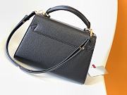 Louis Vuitton Twist One Handle MM Taurillon Leather Black M57090 29x21x12cm - 4