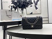 Chanel Lambskin & Silver-Tone Metal Black 0111221 25.5cm - 1