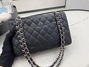 Chanel Lambskin & Silver-Tone Metal Black 0111221 25.5cm - 2