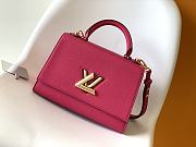 Louis Vuitton Twist One Handle PM Taurillon Leather Pink M57584 17x25x11cm - 1