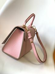 Louis Vuitton Twist One Handle PM Taurillon Leather Rose Pink M57584 17x25x11cm - 4