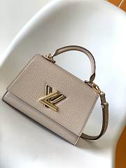 Louis Vuitton Twist One Handle PM Taurillon Leather Beige M57214 17x25x11cm - 1