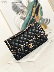 Chanel Flap Bag 2.55 Leather Black 25.5cm - 1