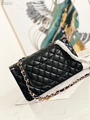 Chanel Flap Bag 2.55 Leather Black 25.5cm - 4