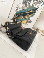 Chanel Flap Bag 2.55 Leather Black 25.5cm - 3