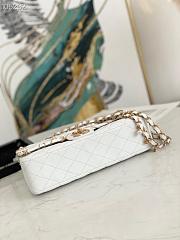 Chanel Flap Bag 2.55 Leather White 25.5cm - 2