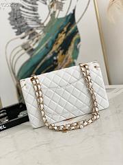 Chanel Flap Bag 2.55 Leather White 25.5cm - 4