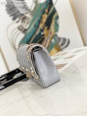 Chanel Flap Bag 2.55 Leather Gray 25.5cm - 5