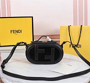 Fendi Mini Camera Case Suede/Leather Black 8BS058AHSB 21x8x13cm - 1