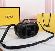 Fendi Mini Camera Case Suede/Leather Black 8BS058AHSB 21x8x13cm - 6
