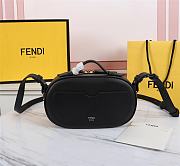 Fendi Mini Camera Case Suede/Leather Black 8BS058AHSB 21x8x13cm - 5